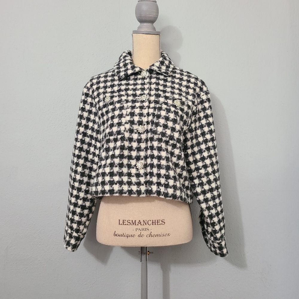 Sans Souci Boucle Shirt‎ Jacket Size M/L